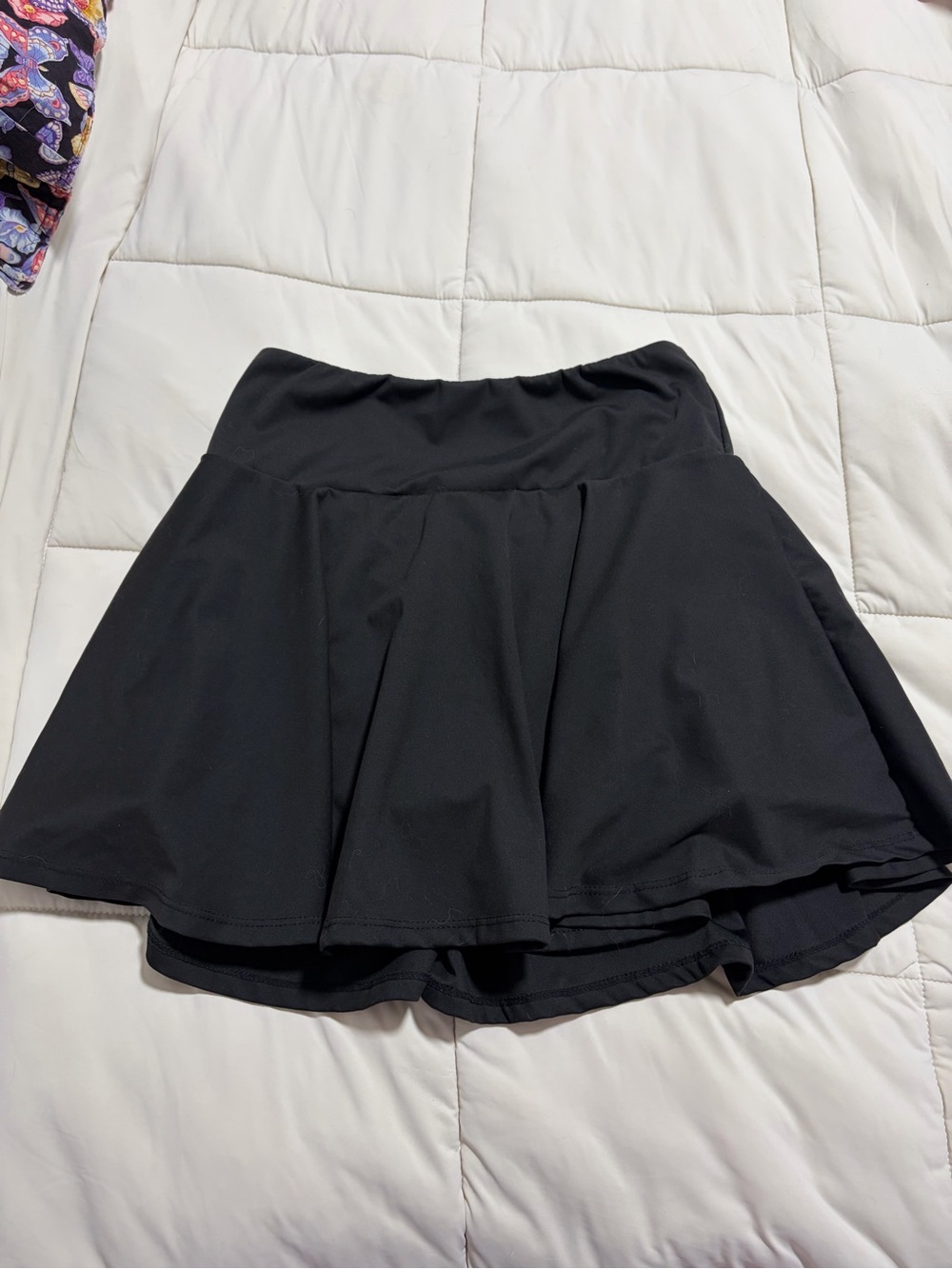 Streetwear Society Black Flared A-Line Mini Skort